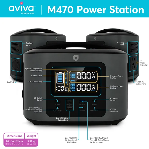 Aviva Portable Power Station M470 - VF-ES002A - Image 4